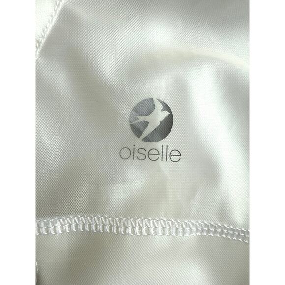 Oiselle Women's Lightweight Running Jacket Size S Sheer White with Neon Zipper - Picture 8 of 8